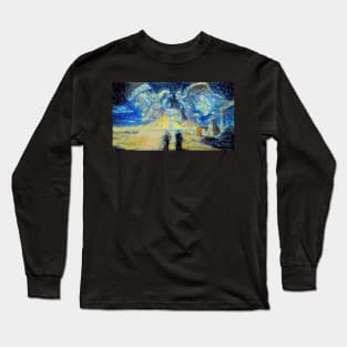 Stardust Crusaders Kakyoin Avdol Iggy Starry Night Long Sleeve T-Shirt